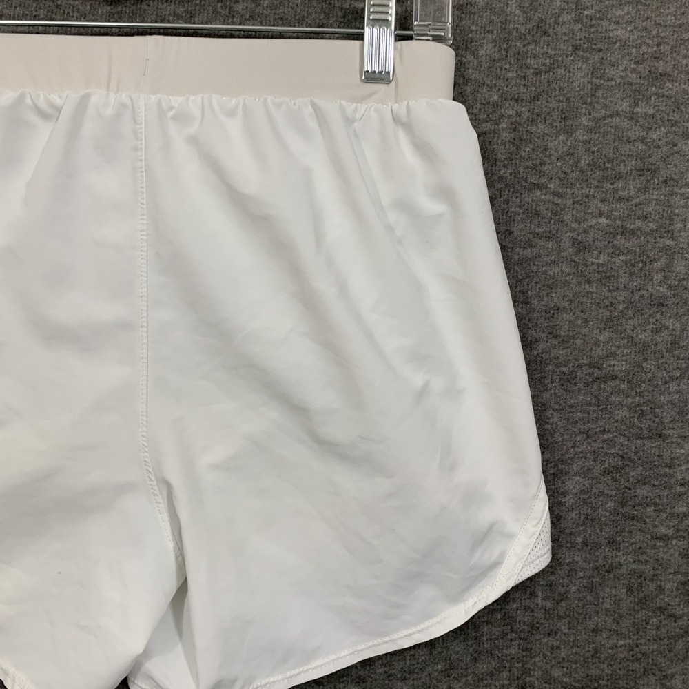 Under Armour Women's Fly By 2.0 Running Shorts White Size Medium Breathable 3.5" - Picture 9 of 16